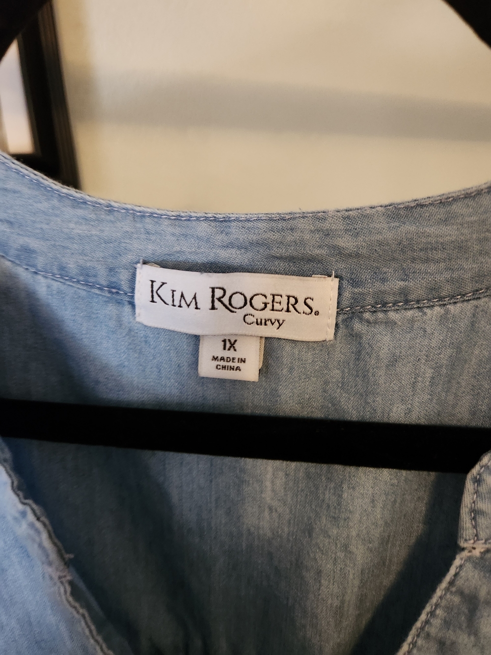 Kim Rogers Light Blue Denim Tunic Dress - Picture 2 of 6